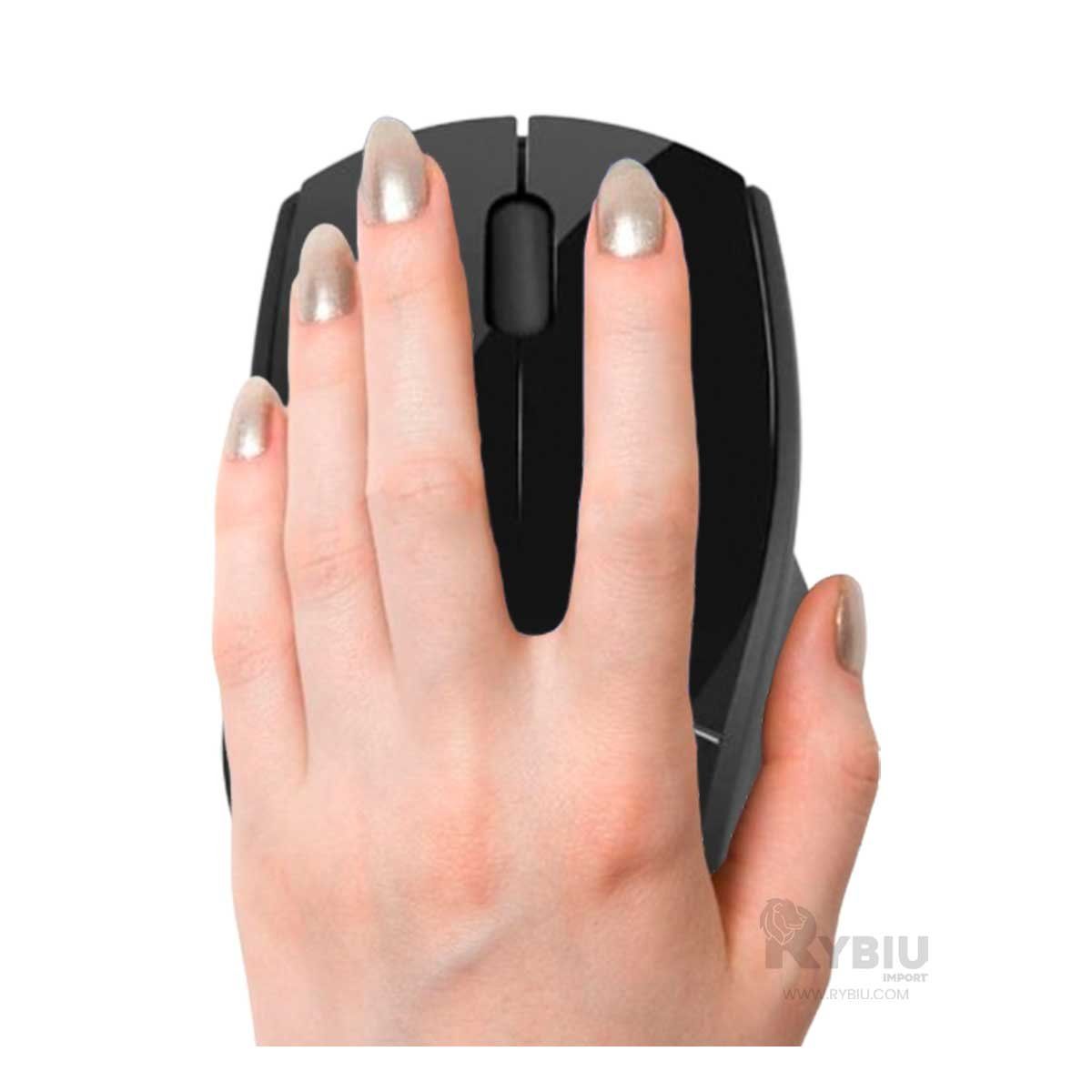 GENERICO - Cursor Funcional EKM200 en Color Negro Y+Ligas de Regalo