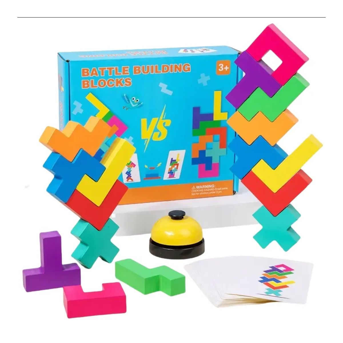GENERICO - Juego de Mesa Montessori con Timbre Tetris Pentomino Extremo