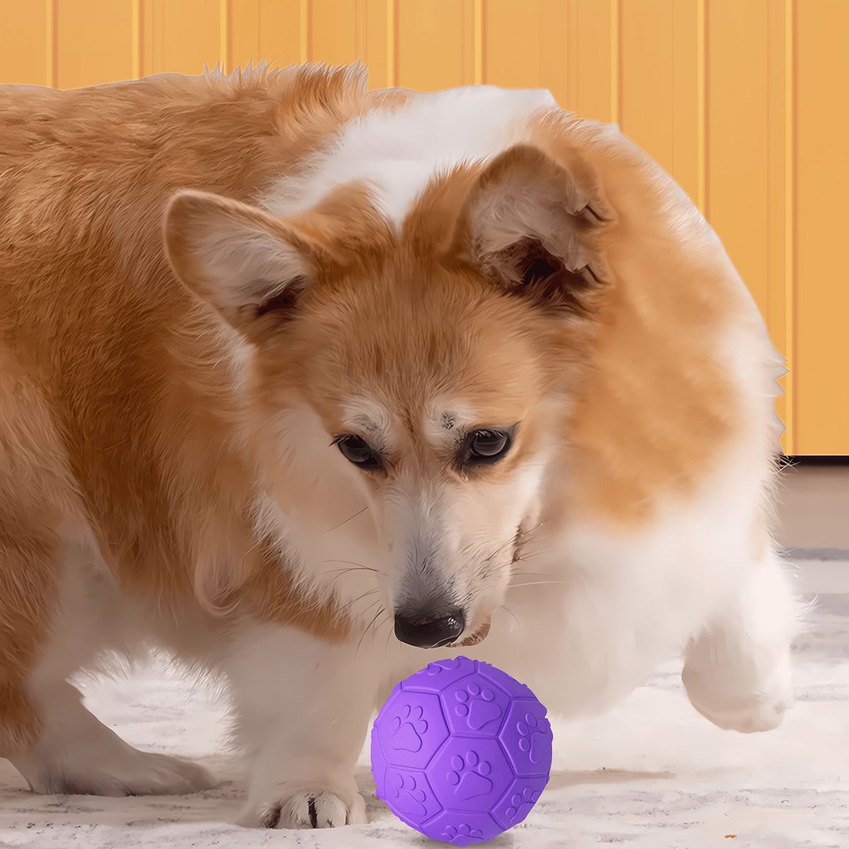 MOMOVIDA - Pelota de Goma grande con Sonido DT-15 L Morado