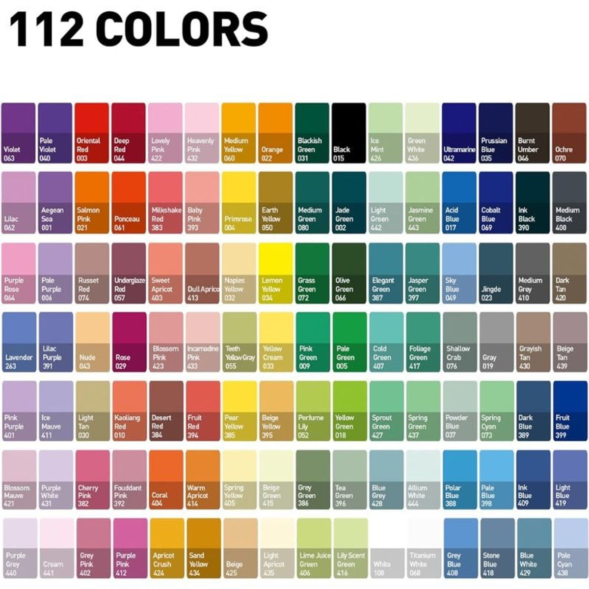 GENERICO - Miya Himi Gouache Twin JellyCup Set 112 colores 12gr