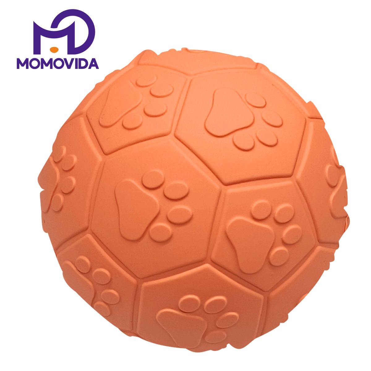 MOMOVIDA - Pelota de Goma grande con Sonido DT-15 L Naranja