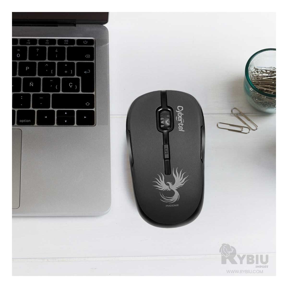 GENERICO - Mouse Inalambrico para PC M700X Negro Y+Regalo Stickers