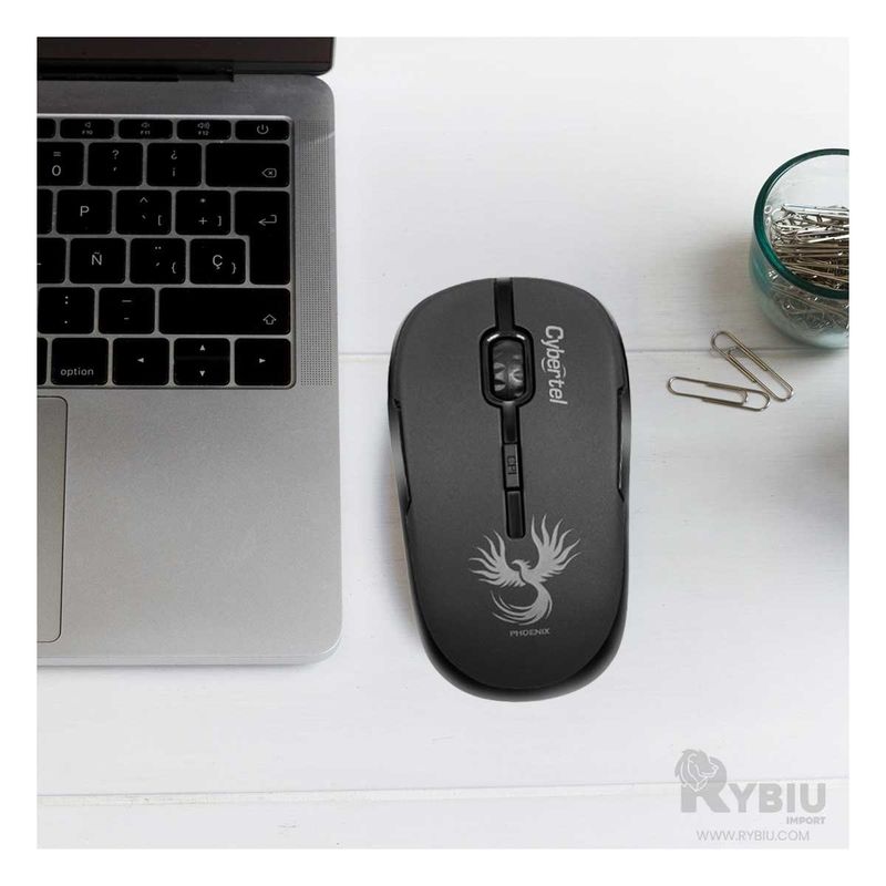 GENERICO - Mouse Inalambrico para PC M700X Negro Y+Regalo Stickers