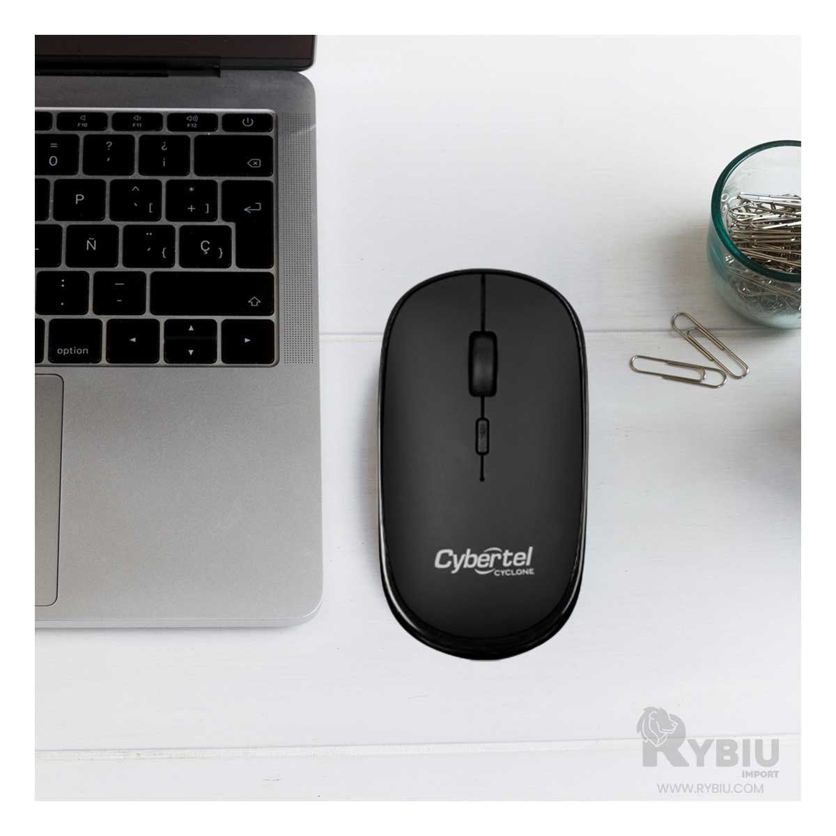 GENERICO - Mouse Inalambrico para PC M500-3m Negro Y+Regalo Stickers