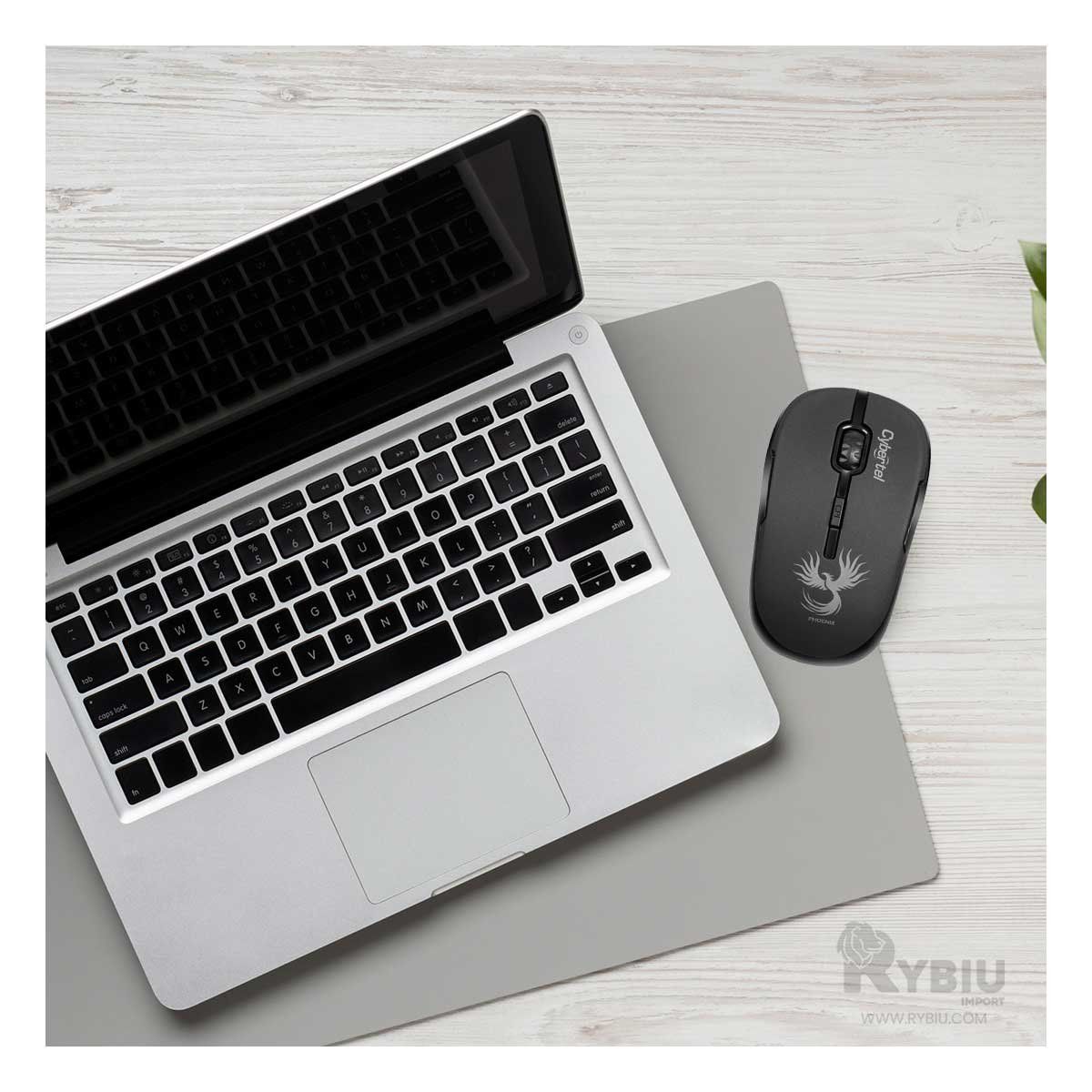 GENERICO - Cursor Elegante M700X Tono Negro Y+Banderitas Adhesivas