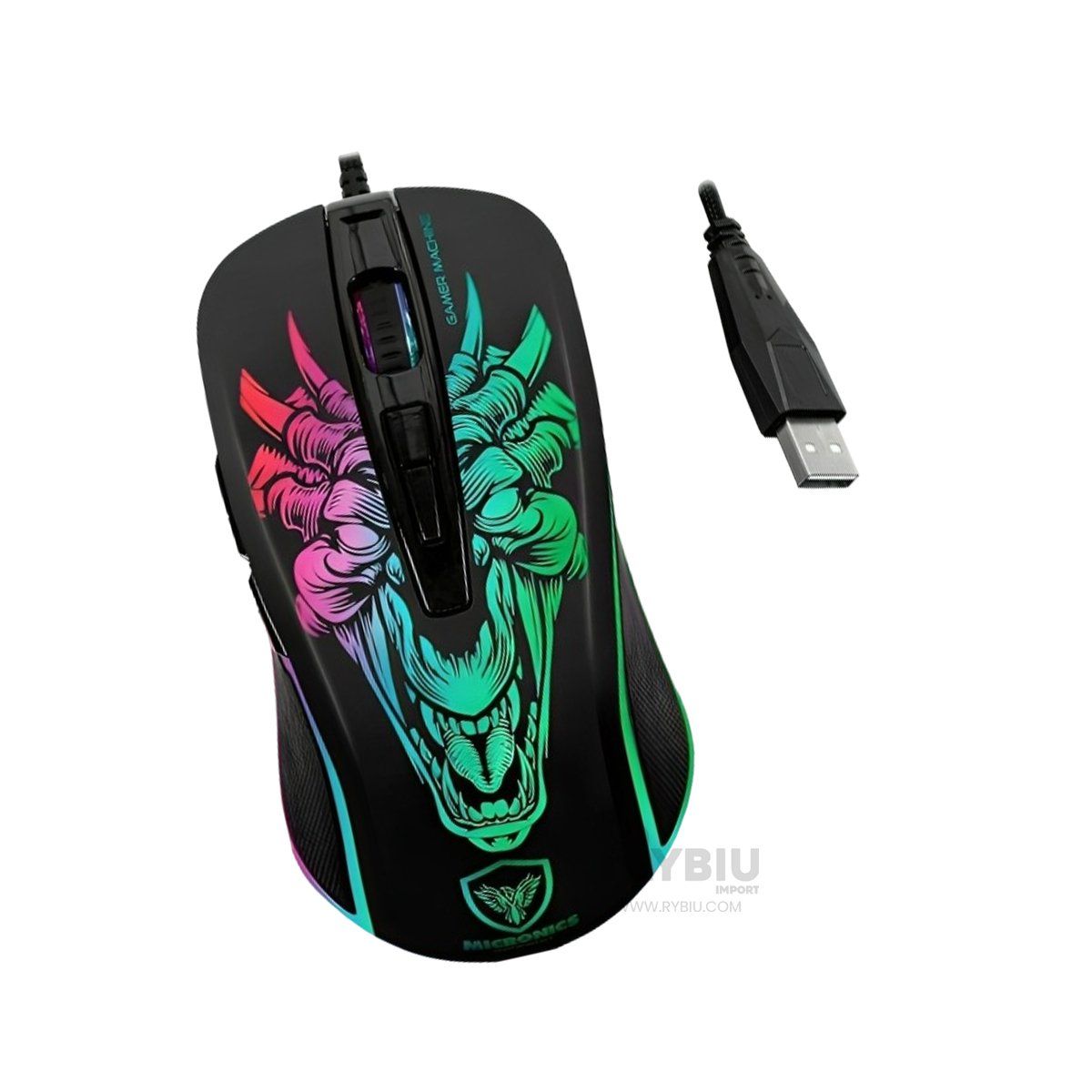 GENERICO - Cursor Gamer M816 en Color Negro Y+Post-it Adhesivos