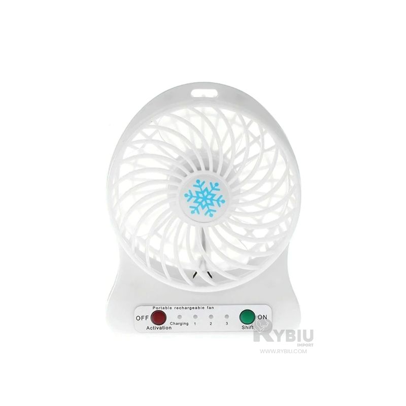 GENERICO - Ventiladora Practica en Color Blanco Y+Banderitas Adhesivas