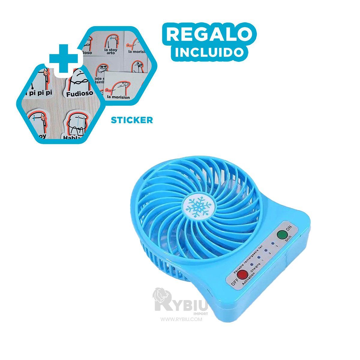 GENERICO - Soplador para Uso Diario en Azul Y+Envoltorio de Regalo