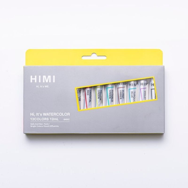 GENERICO - Miya Himi Acuarela en tubo Nueva Presentación 12 colores12ml