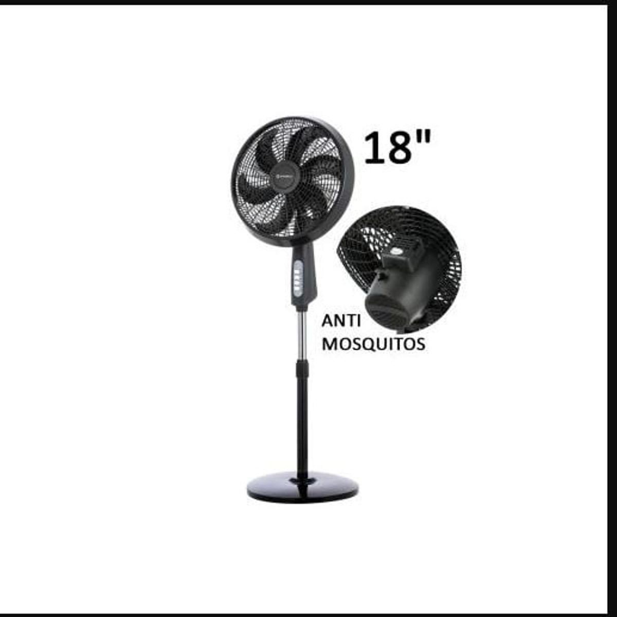 IMACO - Ventilador Pedestal Imaco 18″ 85W Negro FSM7518MK