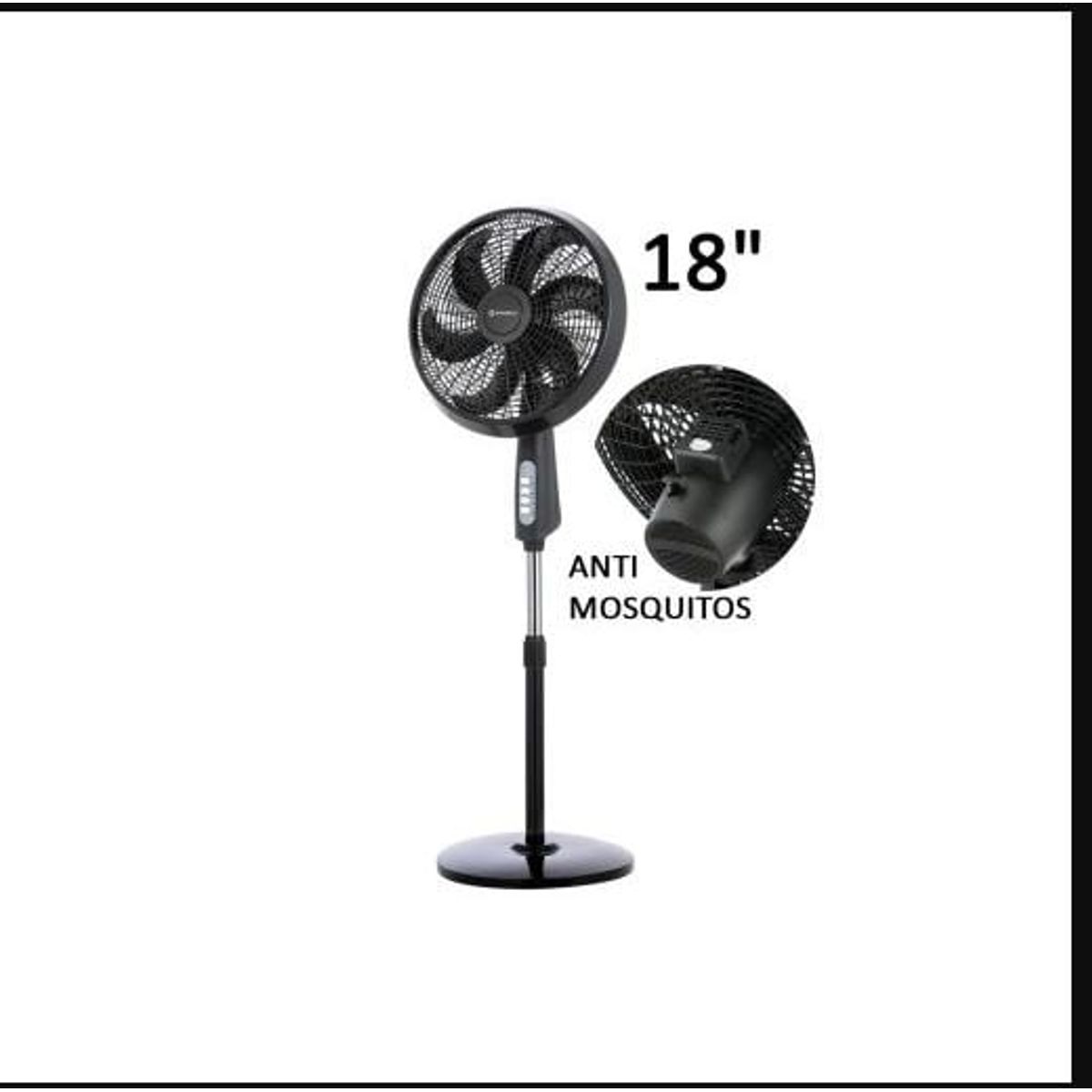 IMACO - Ventilador Pedestal Imaco 18″ 85W Negro FSM7518MK