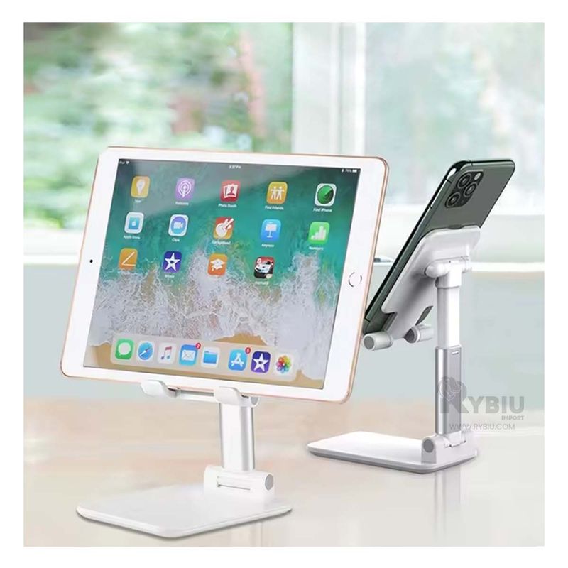 GENERICO - Soporte de Celular en Color Tono Blanco Y+Regalo Agendita