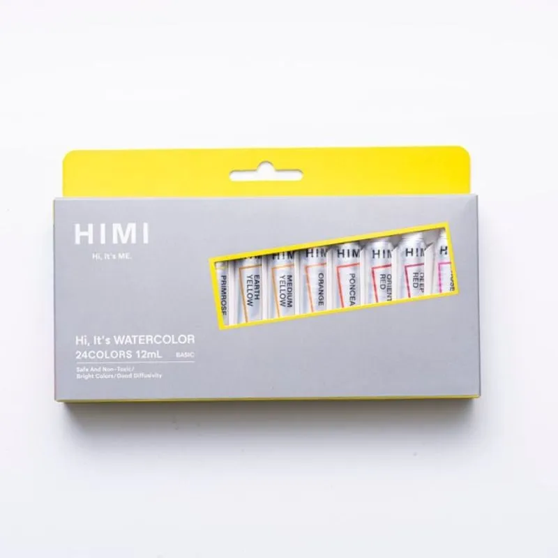 GENERICO - Miya Himi Acuarela en tubo Nueva Presentación 24 colores12ml