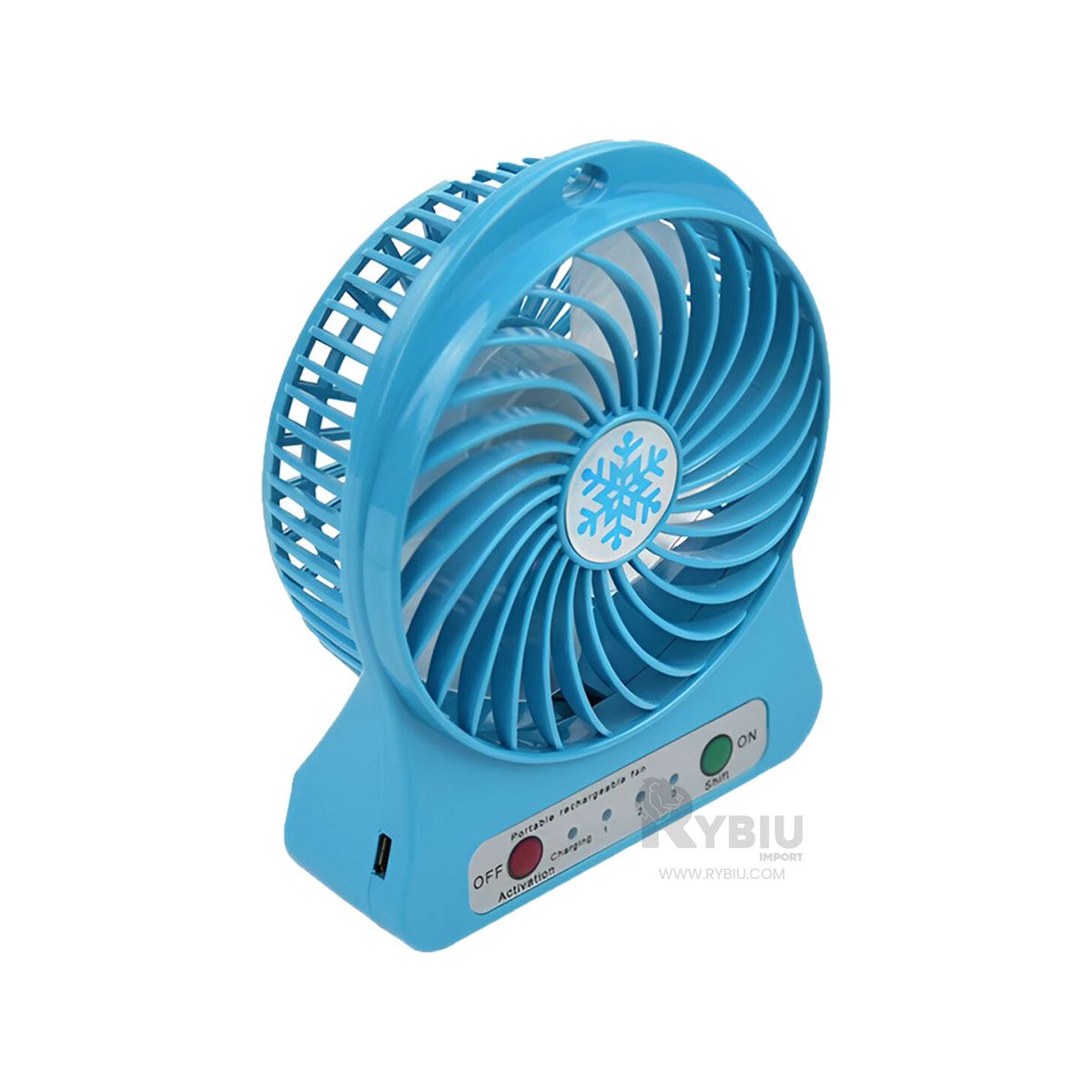 GENERICO - Ventilador Mini Portatil Fresco y Compacto en Color Azul