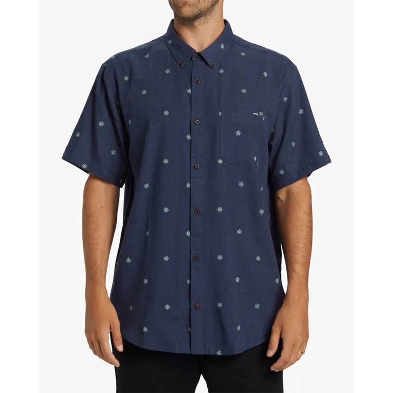 BILLABONG - Camisa Billabong Hombre All Day Jacquard Azul BILLABONG