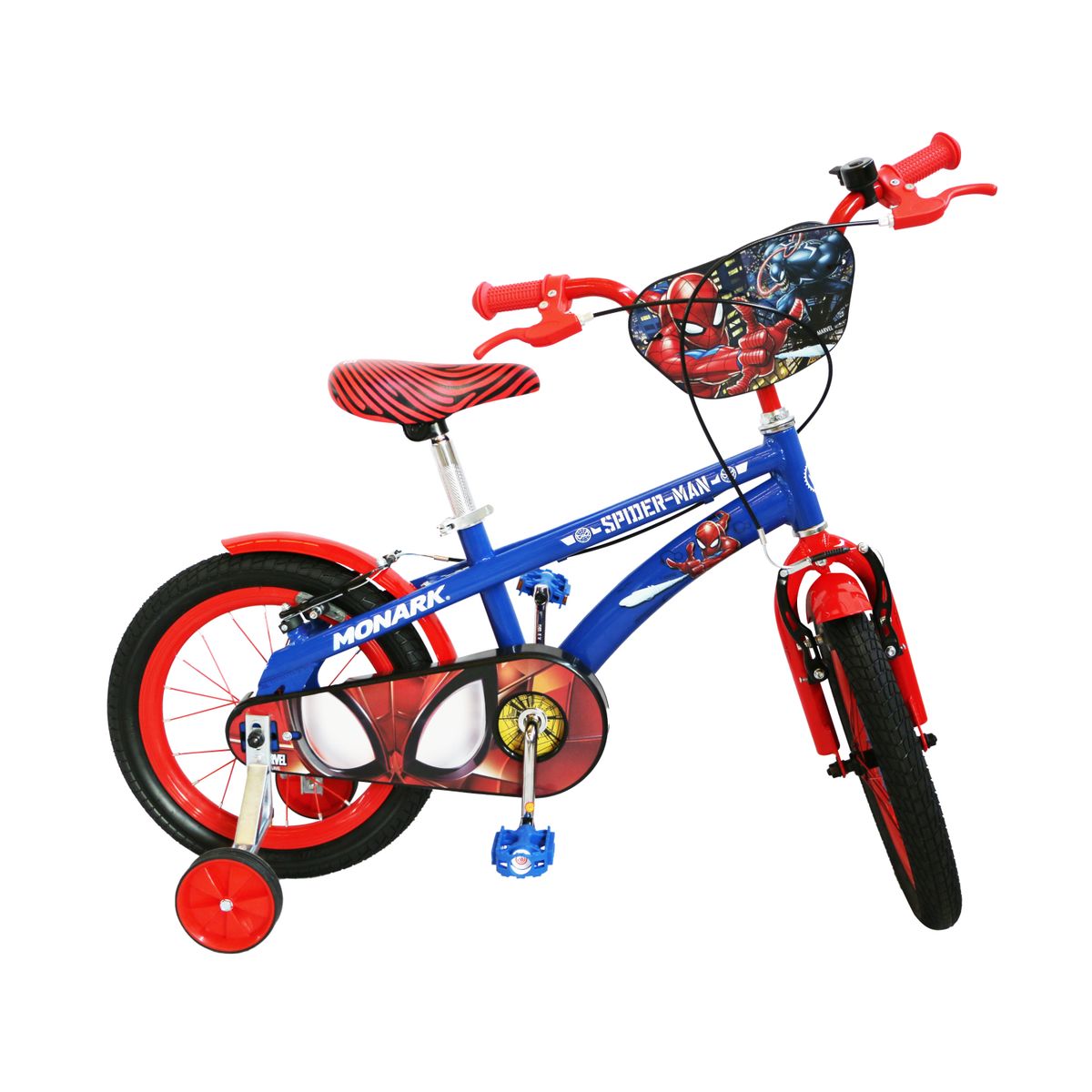 MONARK - BICICLETA MONARK THE AMAZING SPIDER-MAN ARO 16 AZUL ROJO