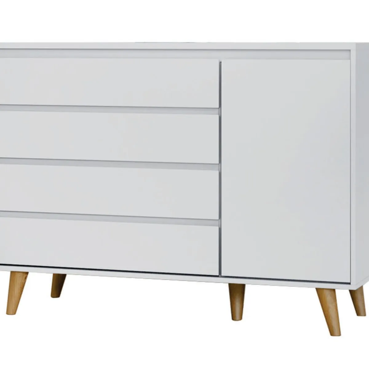 GENERICO - COMODA LORENA GRIS PARA BEBE