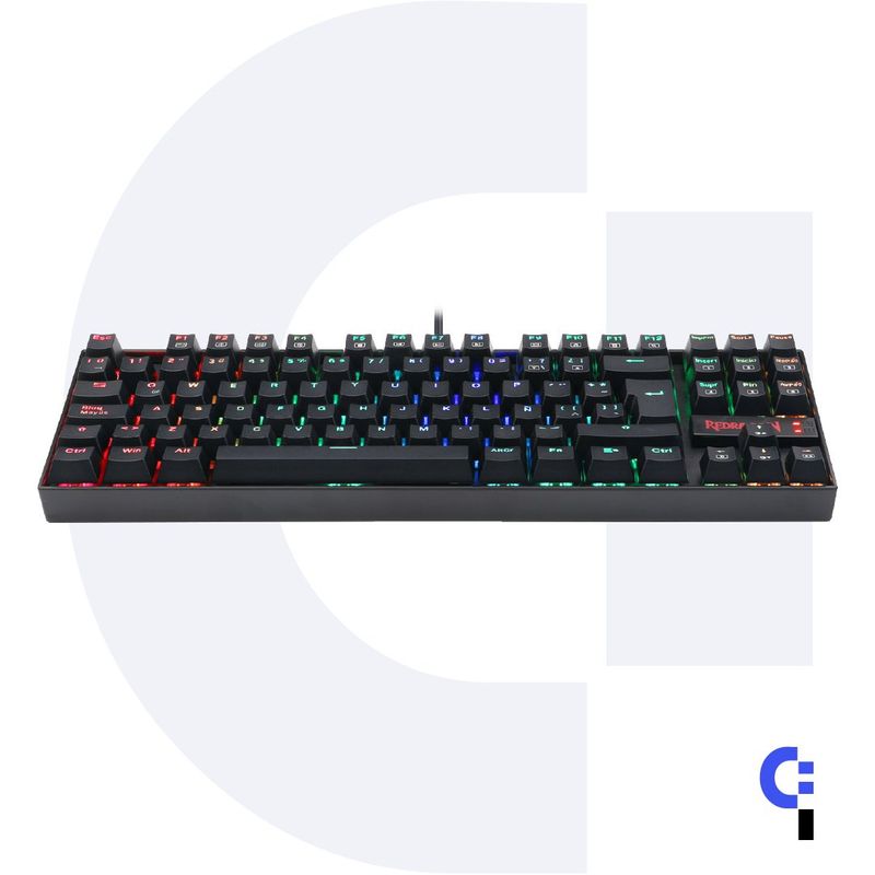 REDRAGON - TECLADO MECANICO REDRAGON KUMARA BLACK K552RGB RED SWITCH ESP USB