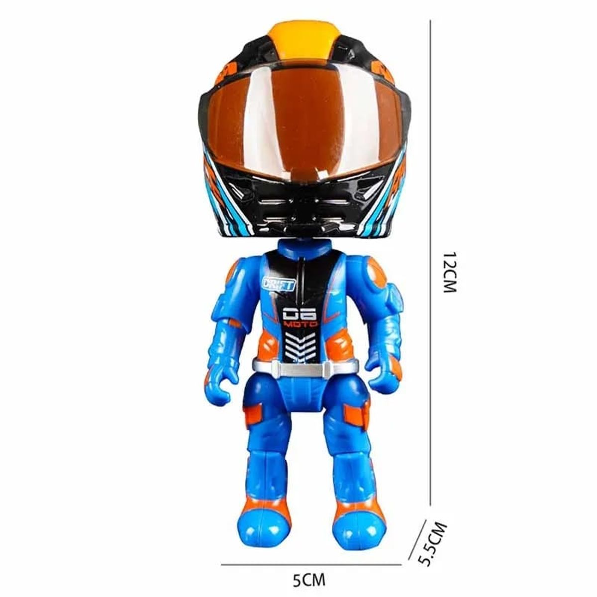 GENERICO - MUÑECO MOTERO ADORNO AZUL