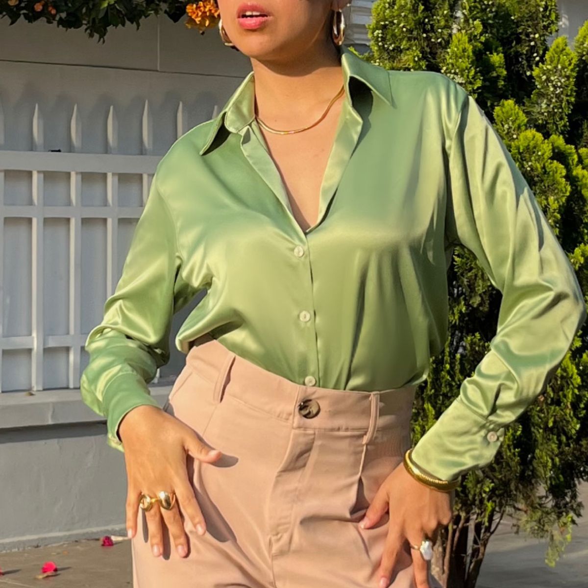 EQUI - Blusa Begonia Satinada