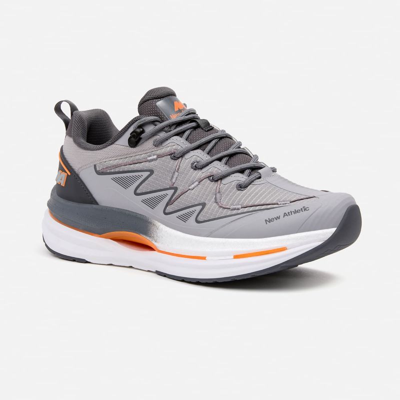 NEW ATHLETIC - Zapatillas New Athletic Running Idai126 Gris Con Naranja Hombre