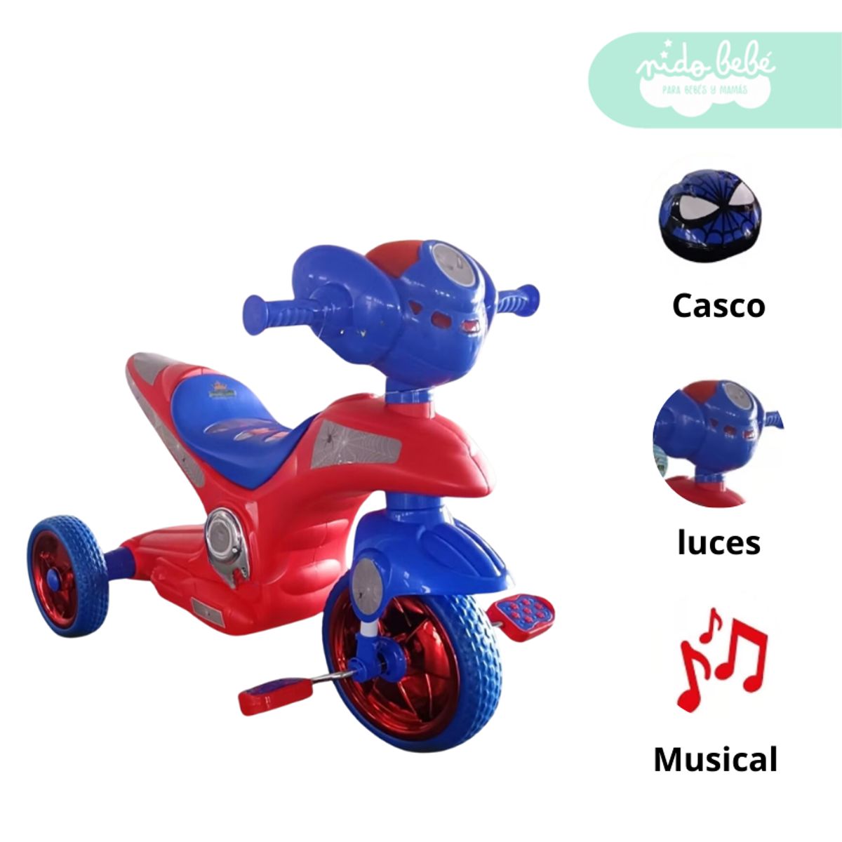 GENERICO - Motito para niño Modelo Baby moto rojo