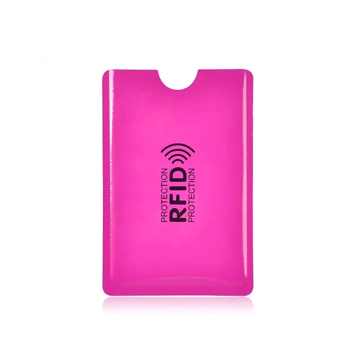GENERICO - Funda Protectora Tarjeta Crédito RFID Anti robo Pack 10 Piezas Rosado
