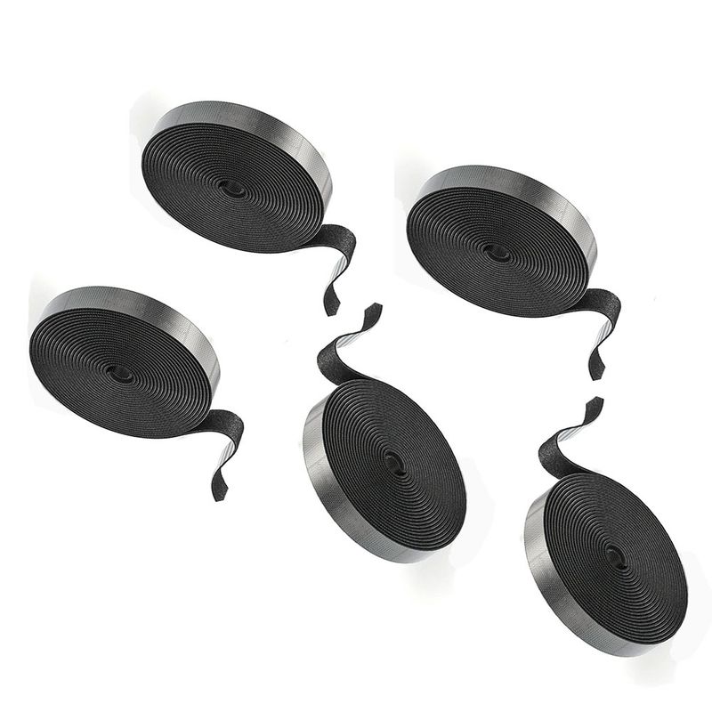 GENERICO - Cinta Organizadora Autoadhesiva Rollo de 1 metro Pack de 5 Piezas