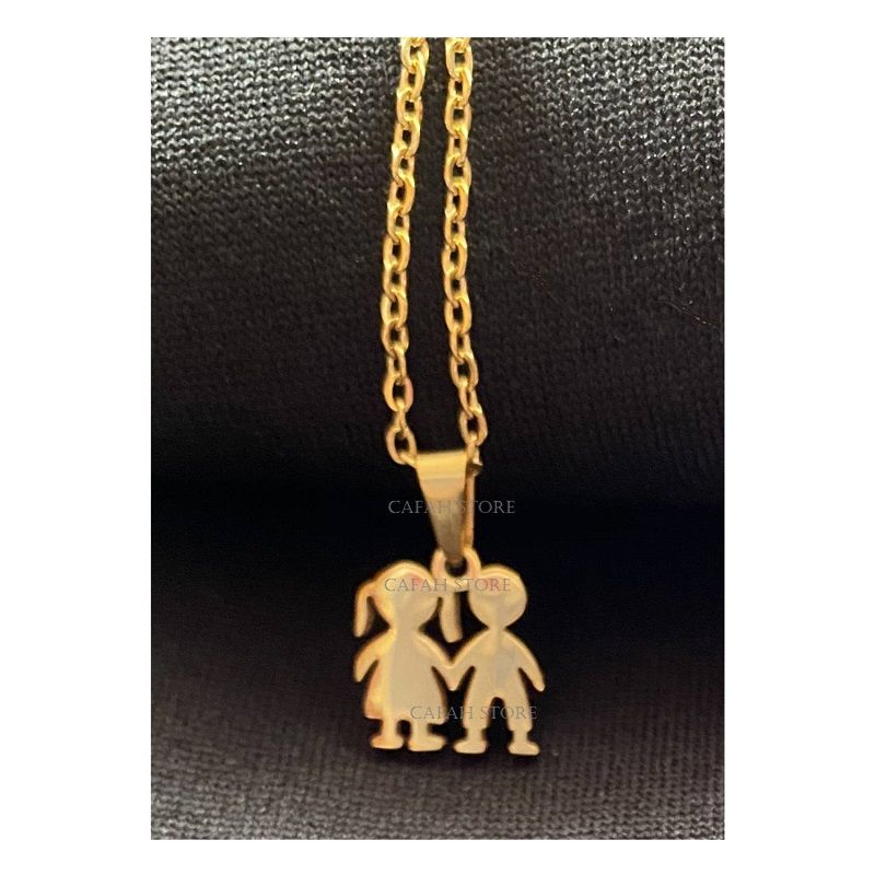 OEM - COLLAR MUJER DIJE MINI NIÑA y NIÑO FINO ACERO INOXIDABLE 316L