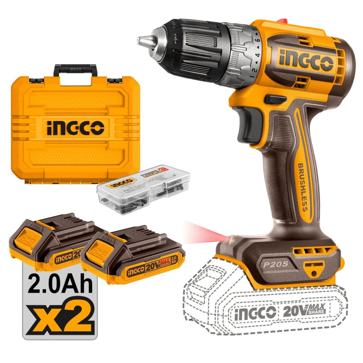 INGCO TOOLS - combo amoladora industrial 1250W 4-1/2", Rotomartillo industrial 900 W