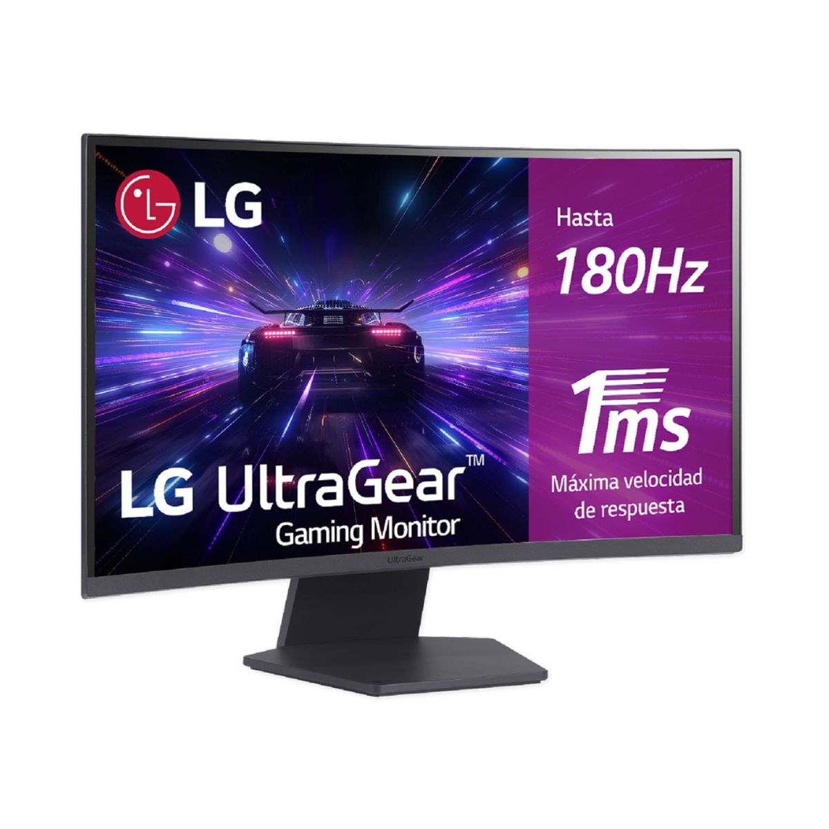 LG - MONITOR LG VA 27 QHD(2560 x 1440) 10 Curvatura 1000R 180 Hz 27GS60QC-B