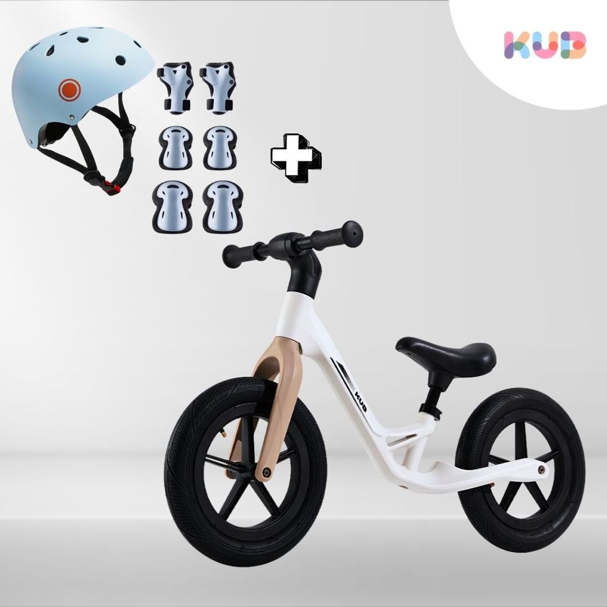 KUB - Bicicleta Balance Niños Marca con pack de seguridad KUB