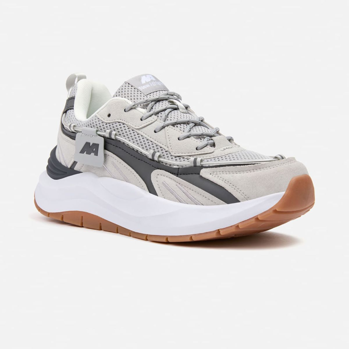 NEW ATHLETIC - Zapatillas New Athletic Lifestyle Rubbing160 Gris Con Plomo Hombre