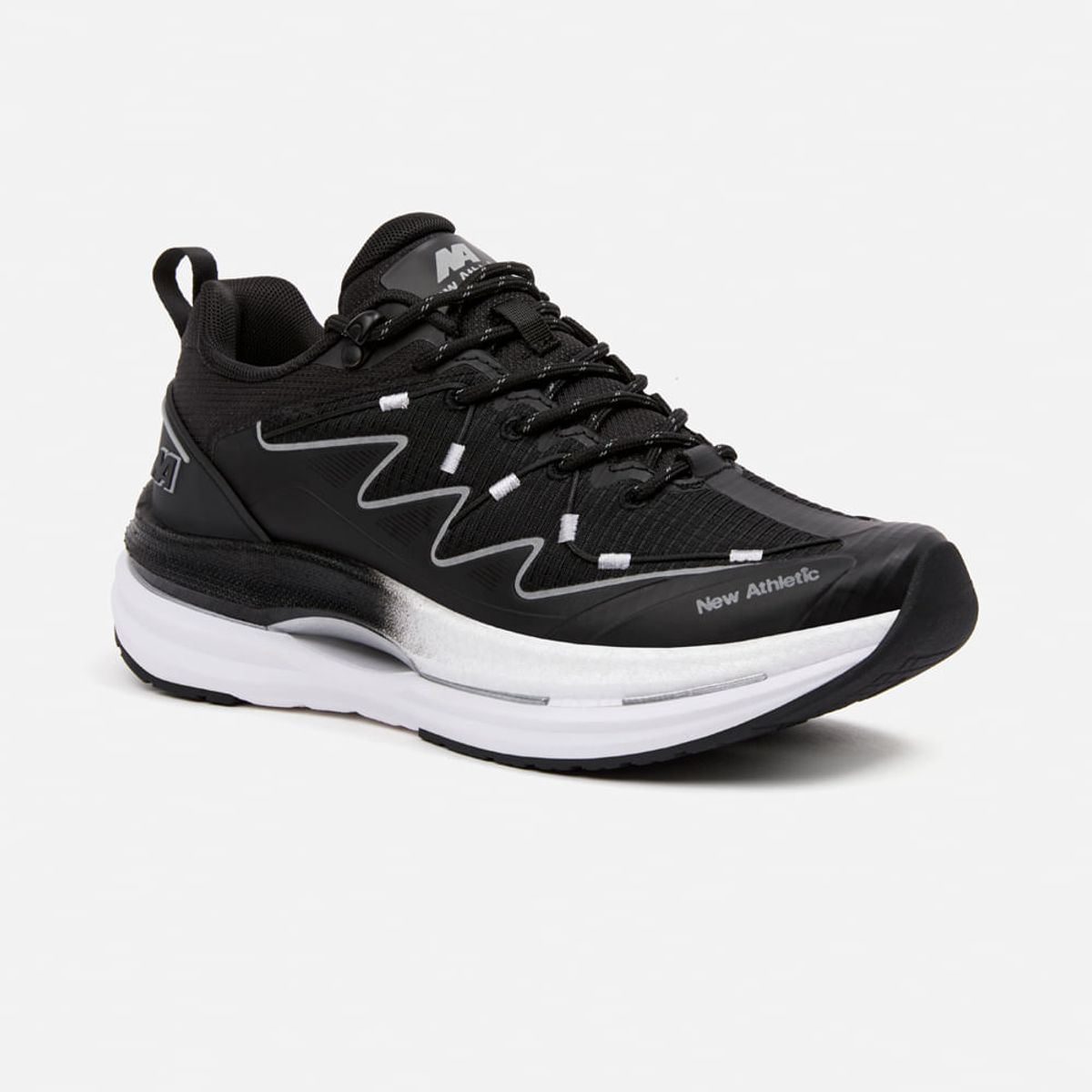 NEW ATHLETIC - Zapatillas New Athletic Running Idai126 Negro Con Blanco Hombre