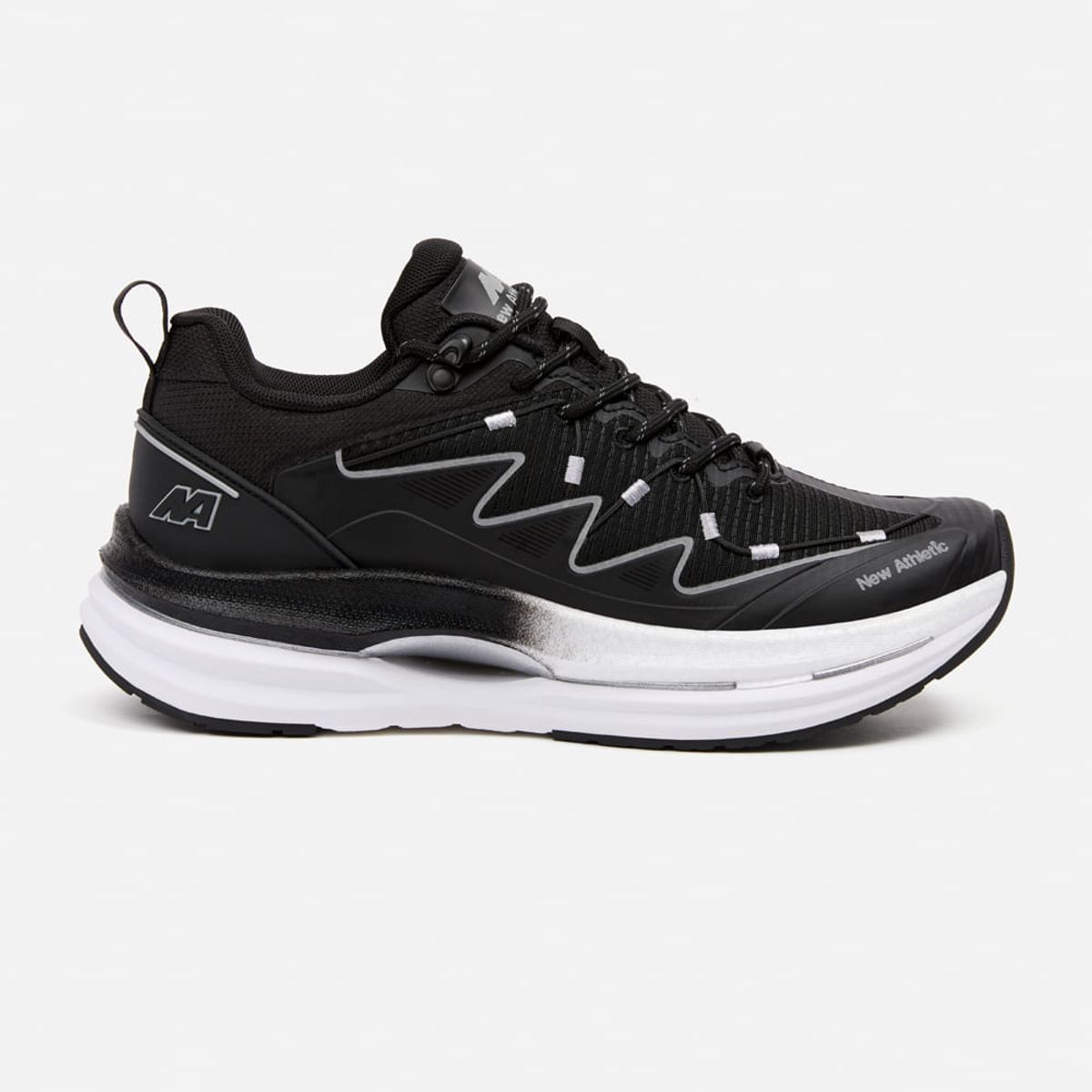NEW ATHLETIC - Zapatillas New Athletic Running Idai126 Negro Con Blanco Hombre