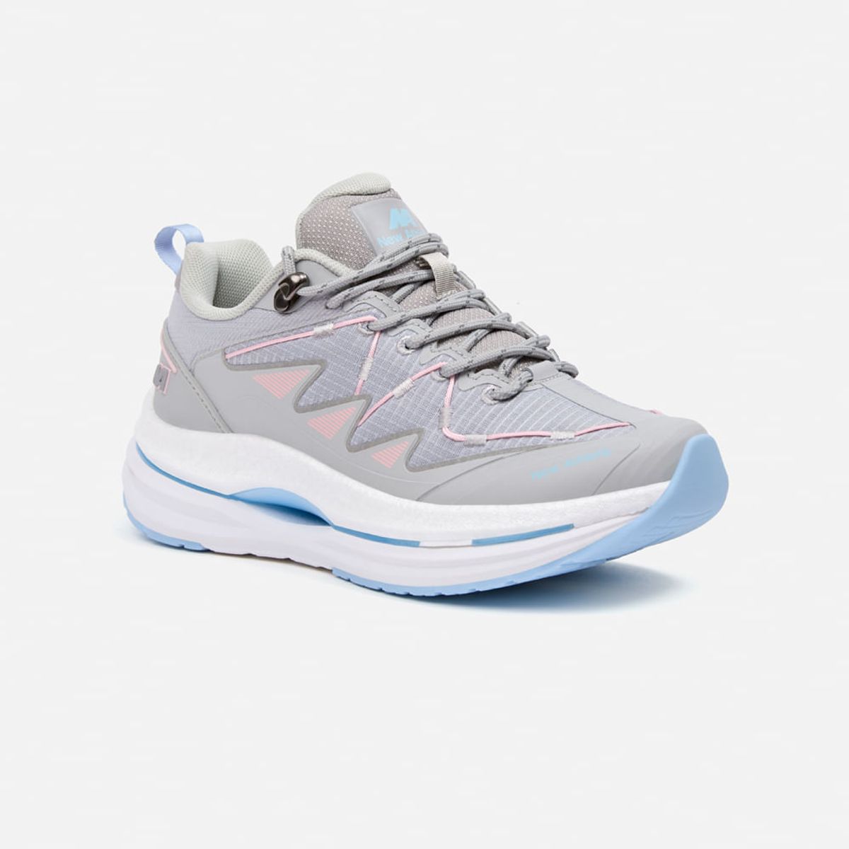 NEW ATHLETIC - Zapatillas New Athletic Running Idai126 Gris Con Celeste Mujer