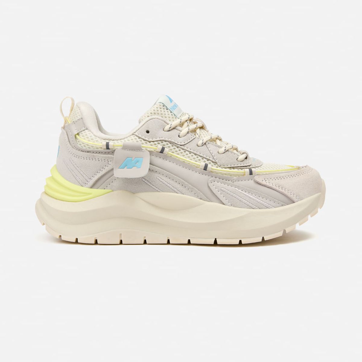 NEW ATHLETIC - Zapatillas New Athletic Lifestyle Rubbing160 Beige Con Celeste Mujer