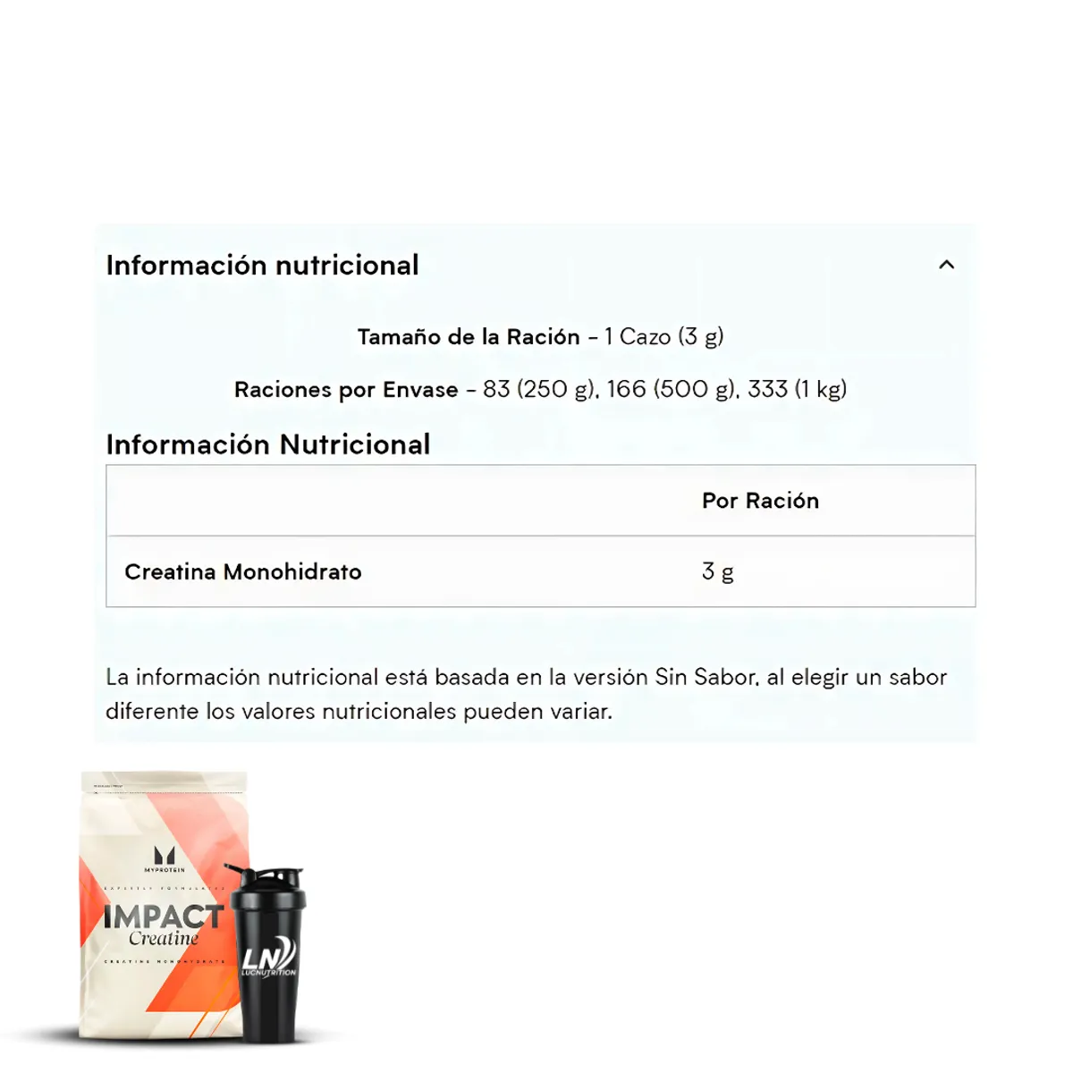 MYPROTEIN - Creatina Myprotein 1 kg - Creatina Monohidratada + L-Glutamina Myprotein 1 kg - Glutamine Myprotein