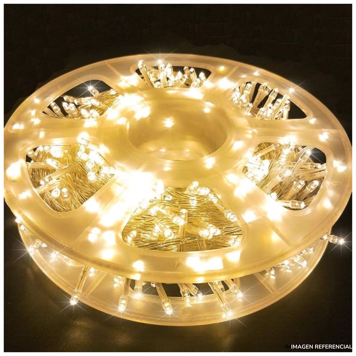 INSPIRA MARKET - Rollo luces navideñas LED Cálida 50 M