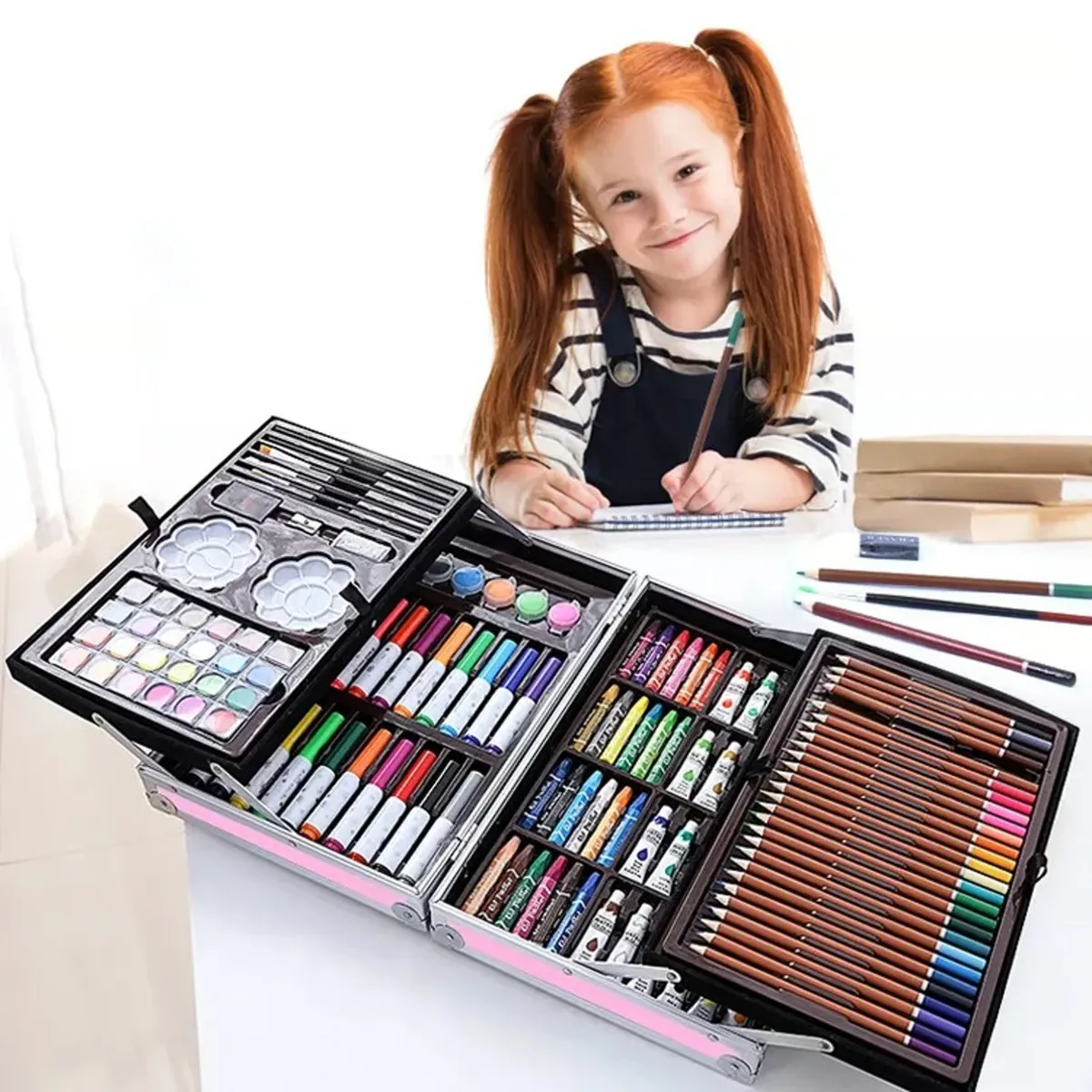 OEM - SET DE ARTE LUJO  METALICO 145 piezas