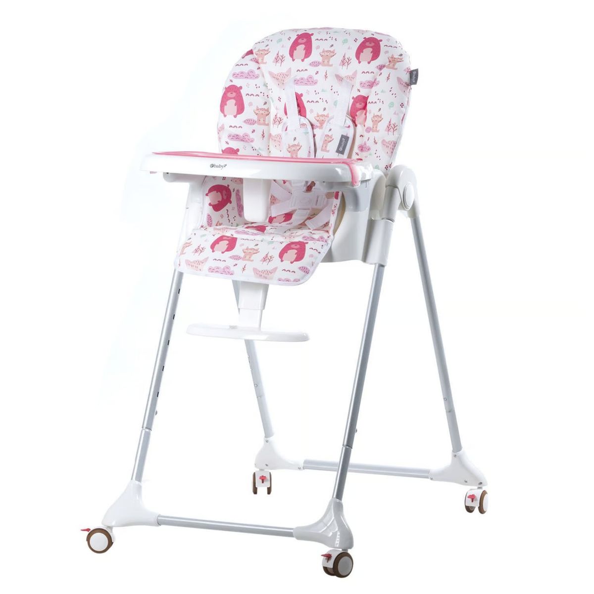EBABY - Silla De Comer Graduable Ebaby Harriet Rosado