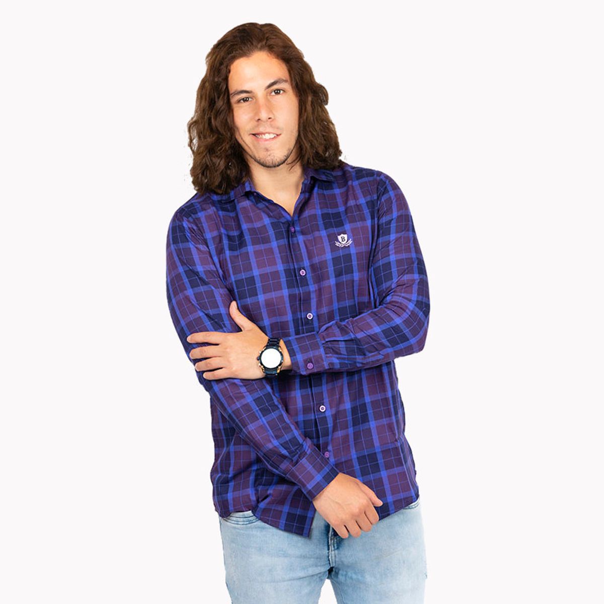 GENERICO - Camisa Manga Larga Piero Biani Hombre Algodon Pima