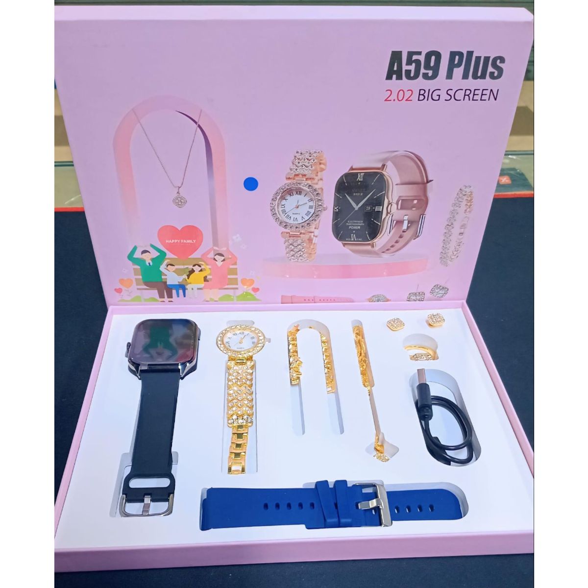 GENERICO - Smartwatch A59 Plus + Accesorios