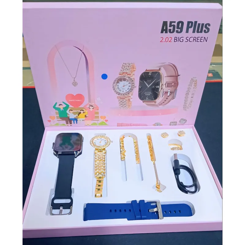 GENERICO - Smartwatch A59 Plus + Accesorios