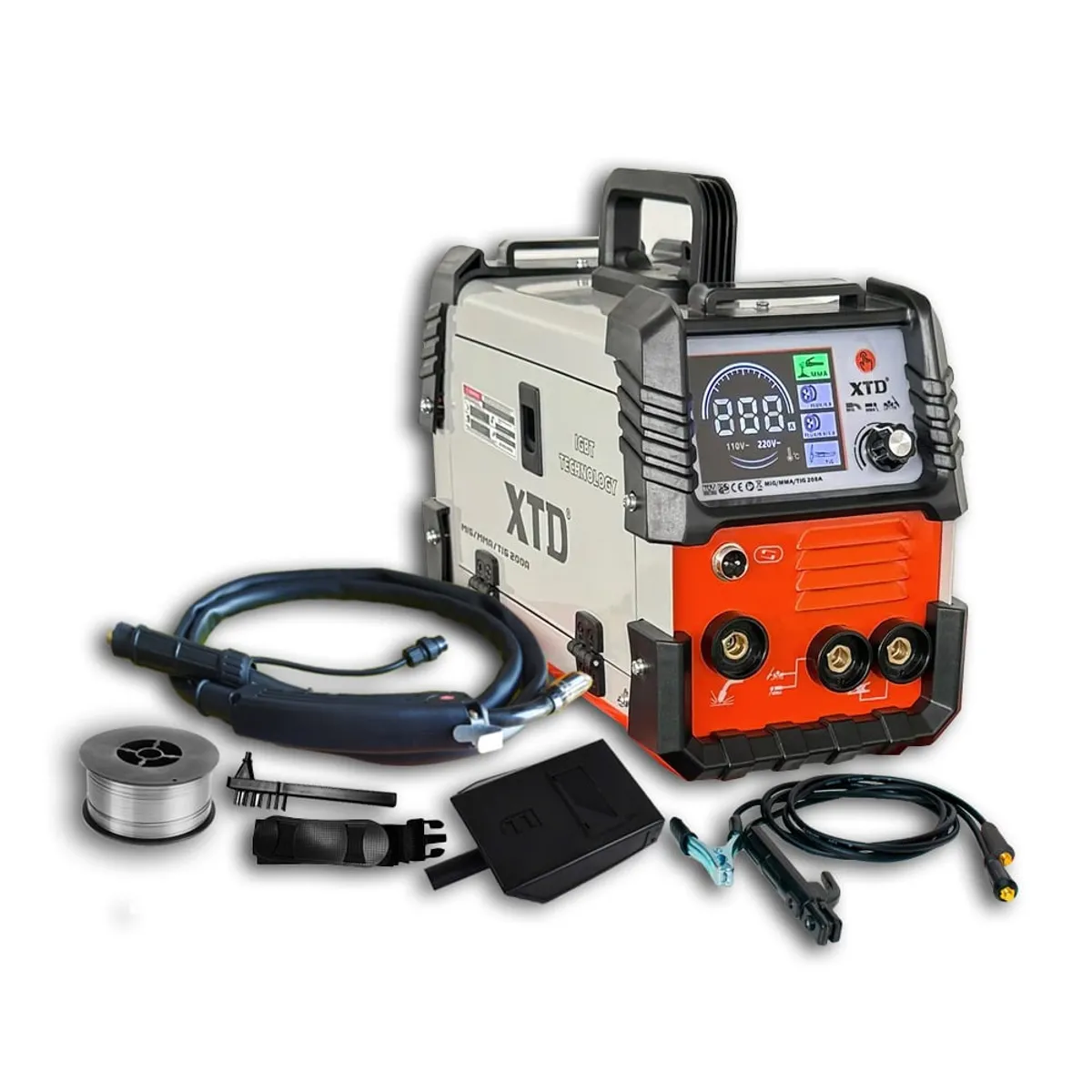 XTD - Soldadora Inversora Mig 200A XTD Suelda Sin GAS