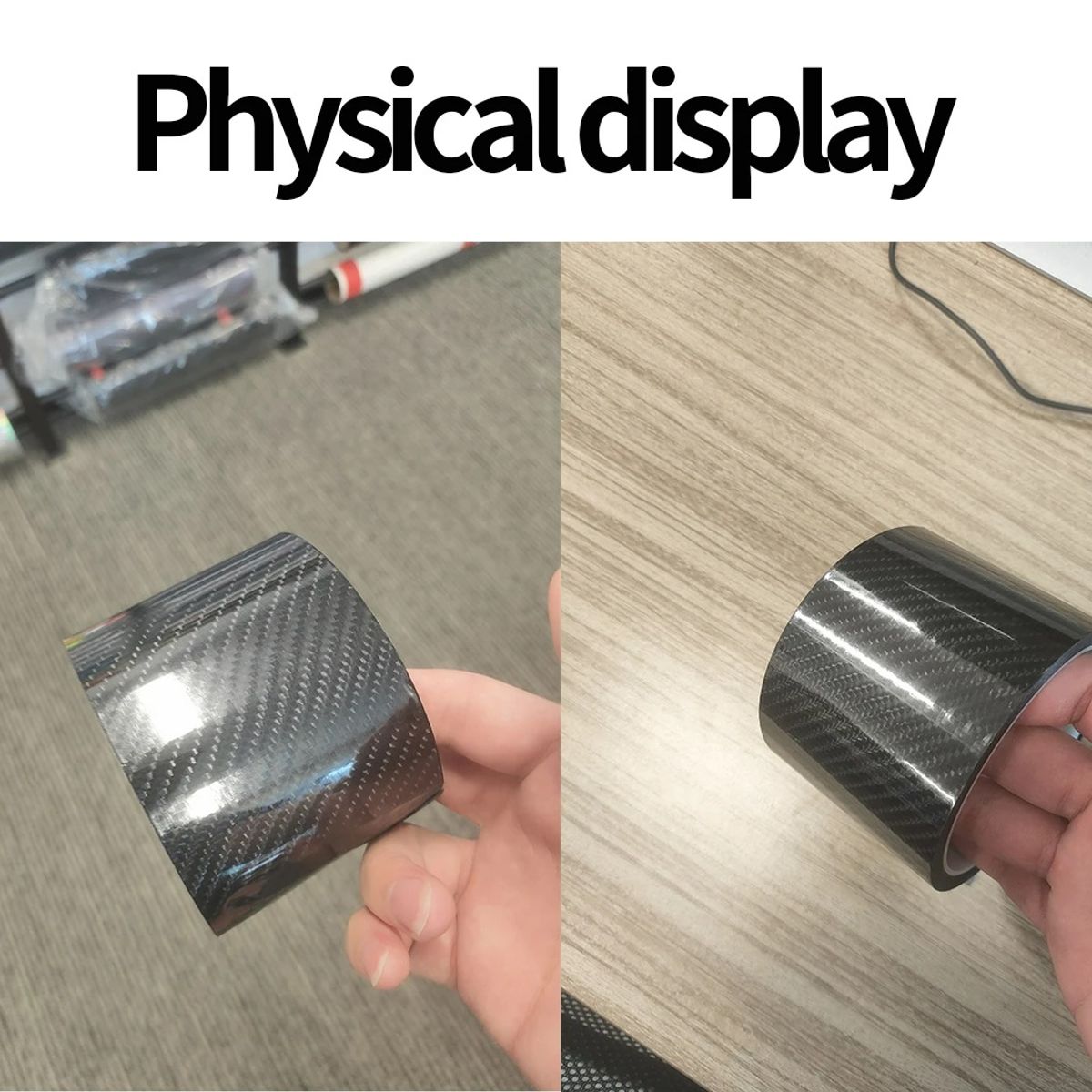 GENERICO - Cinta 6D Vinil Fibra de carbono 7CMX5M