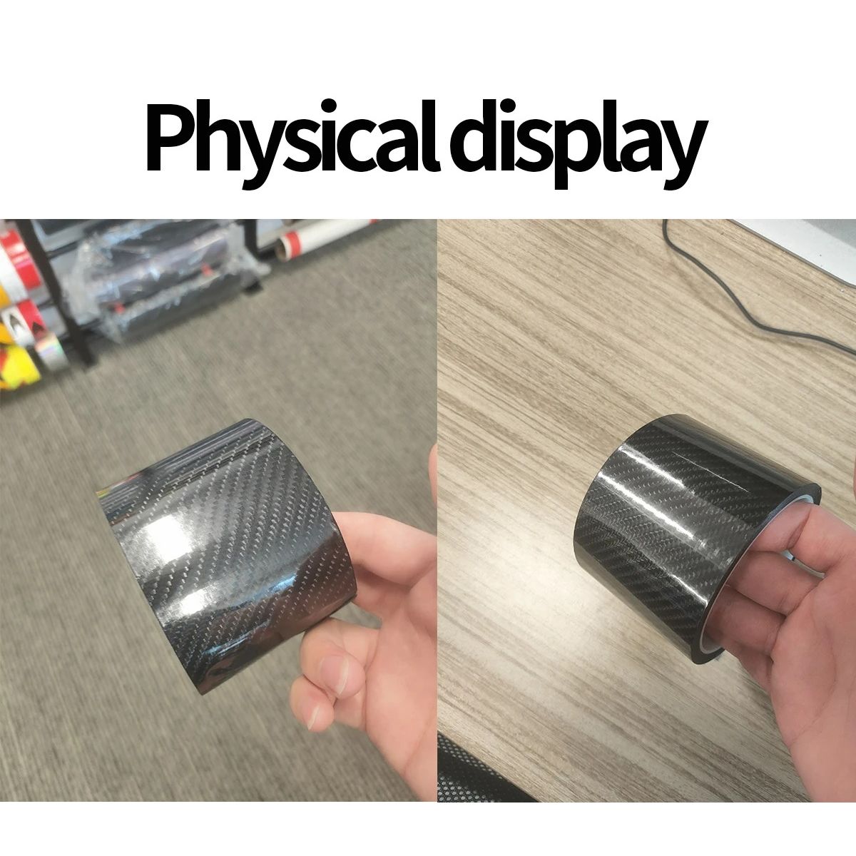 GENERICO - Cinta 6D Vinil Fibra de carbono 7CMX5M