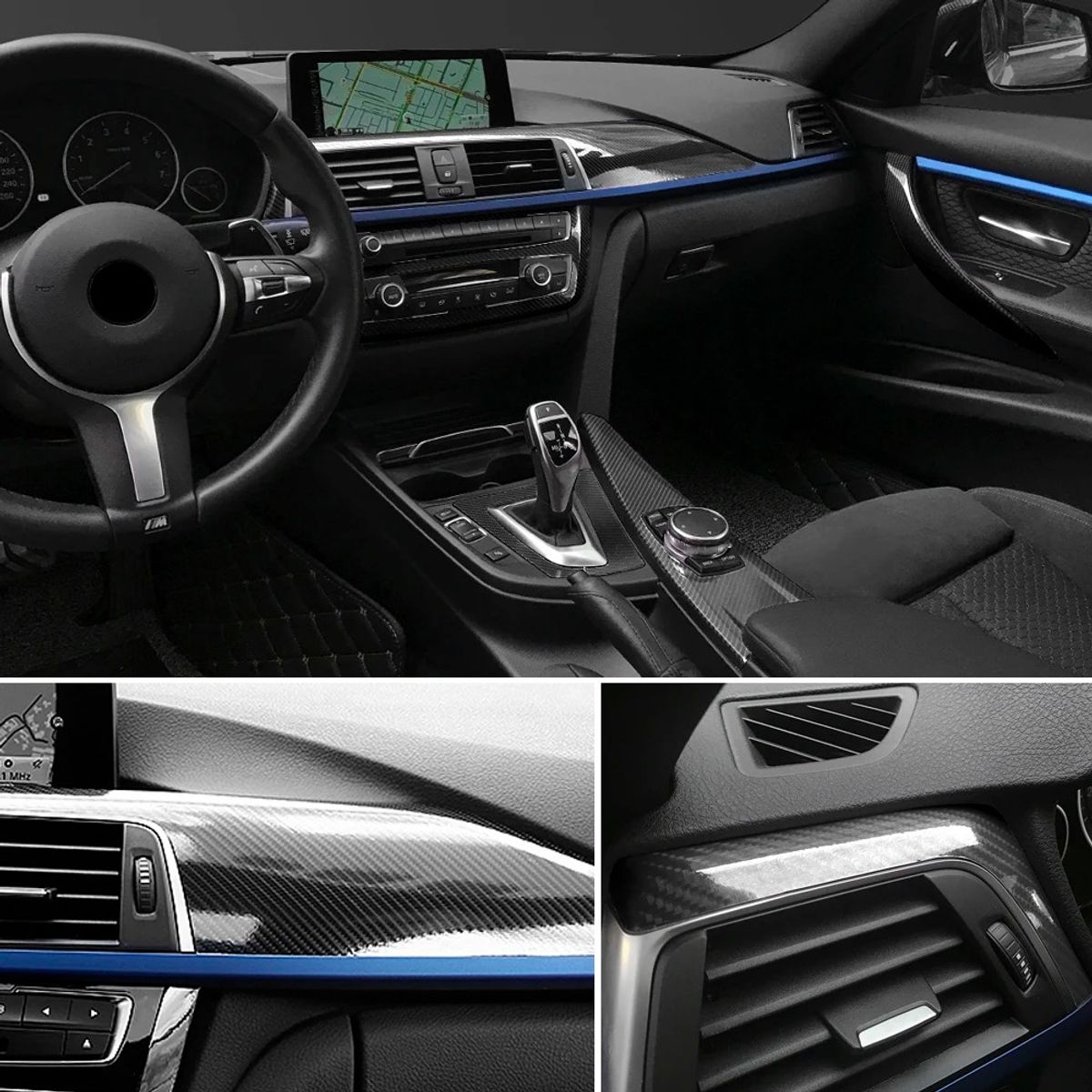 GENERICO - Cinta 6D Vinil Fibra de carbono 7CMX5M