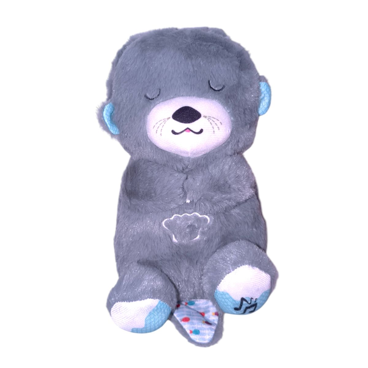 GENERICO - Peluche Nutria respira con luces color gris