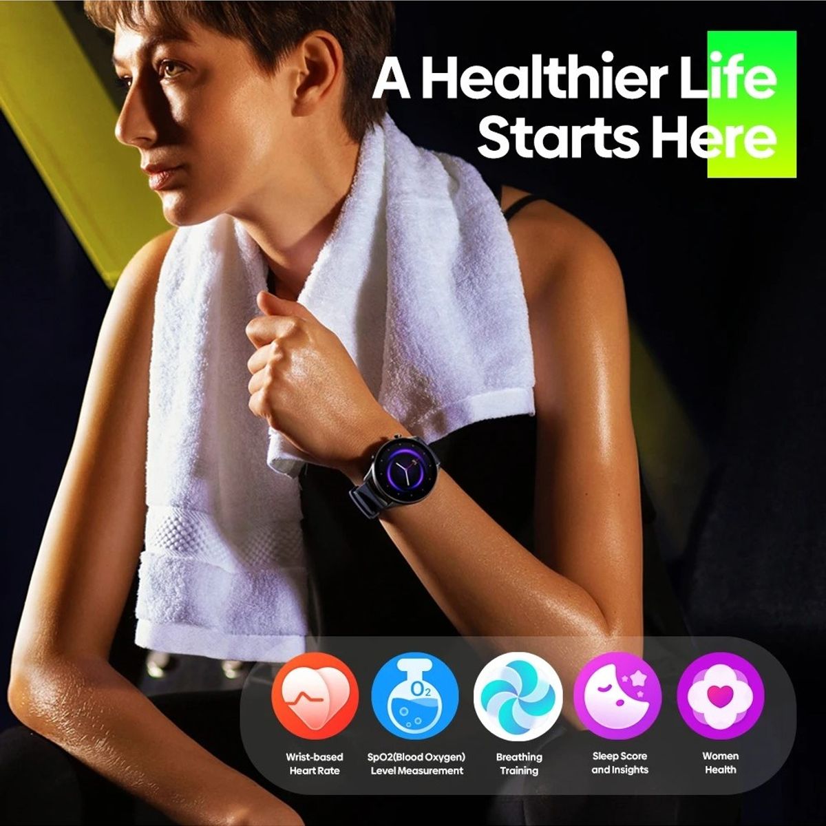 ZEBLAZE - Smartwatch ZEBLAZE Btalk 2 Lite Negro